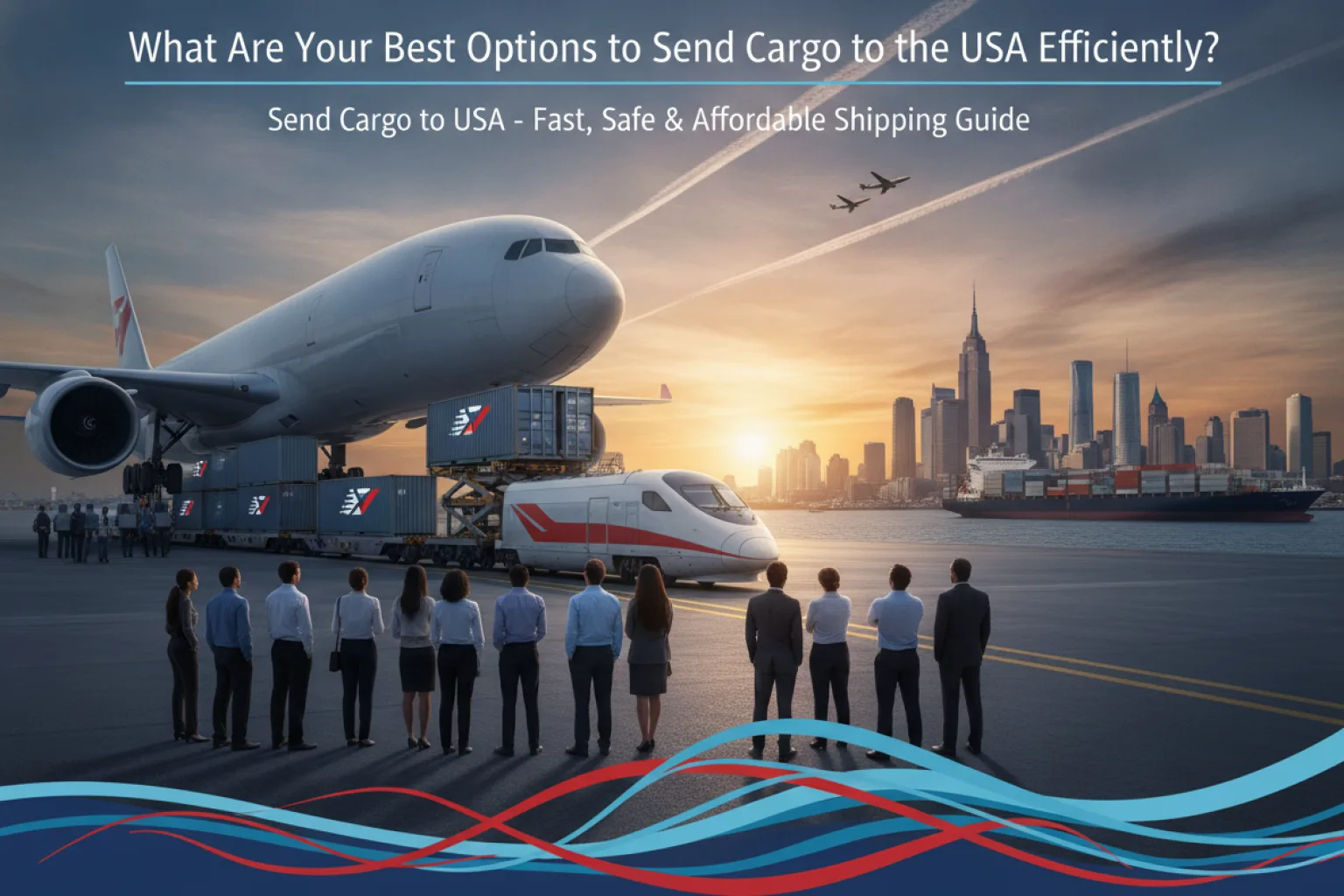 Different ways to send cargo to the USA by air, sea, and courier