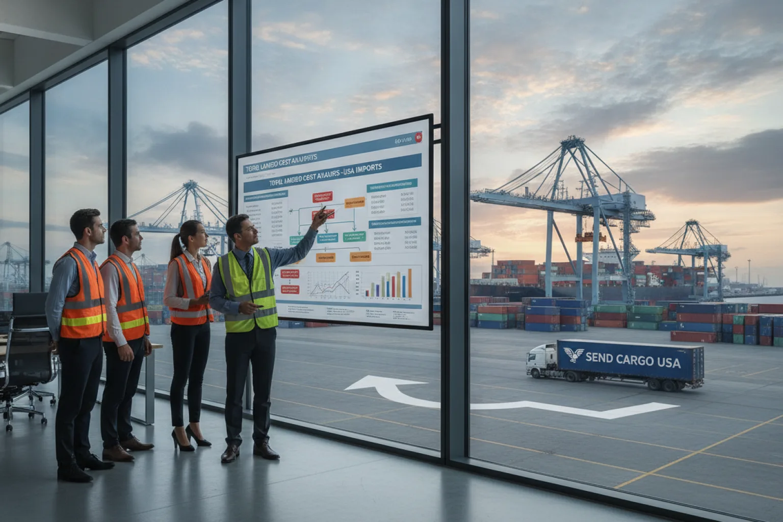 Calculating the total cost of shipping freight to the US